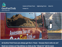 Tablet Screenshot of geofuntrek.com